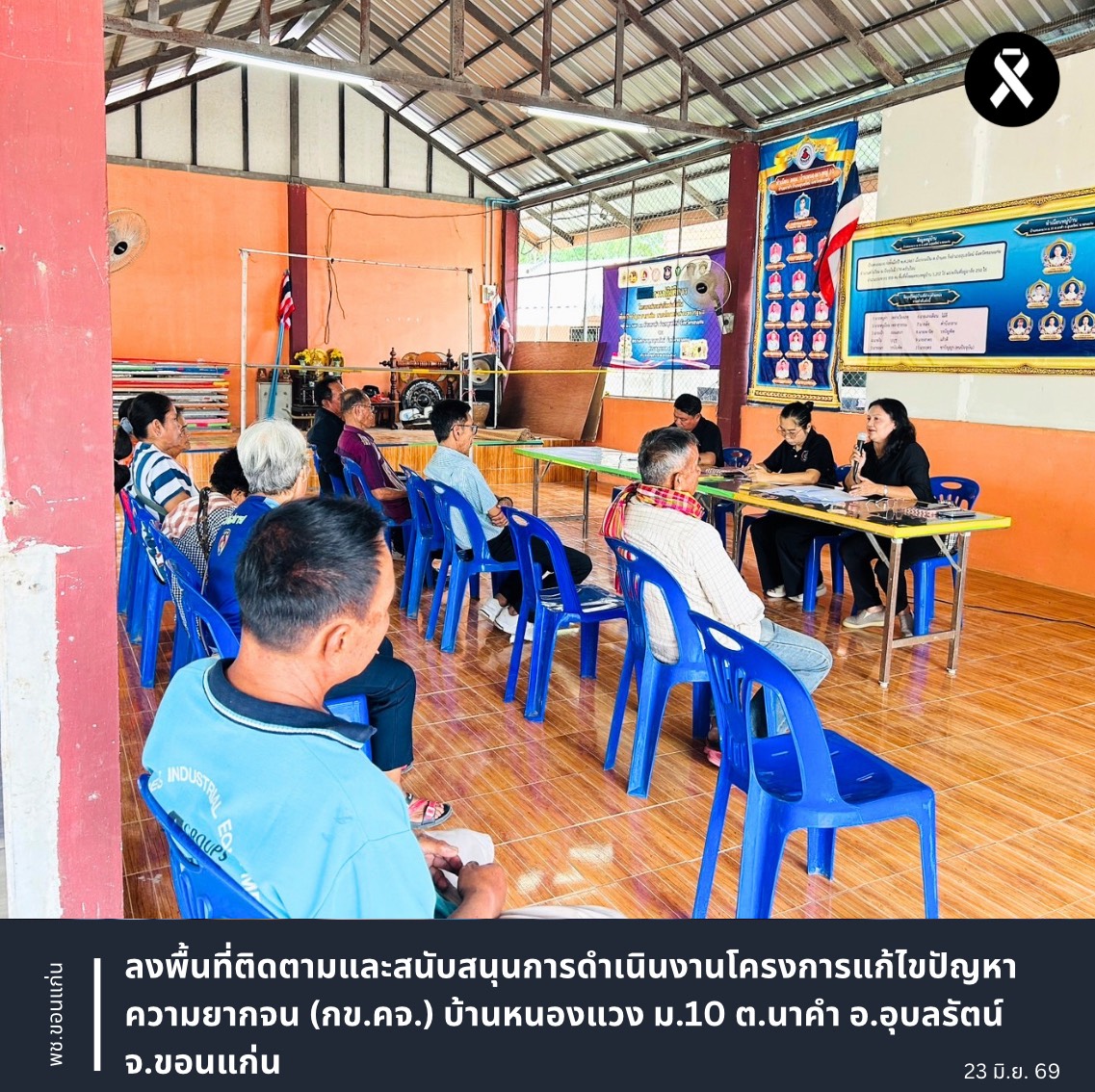 พช.ขอนแก่น : ลงพื้นที่ติดตามและสนับสนุนการดำเนินงานโครงการแก้ไขปัญหาความยากจน (กข.คจ.) บ้านหนองแวง ม.10 ต.นาคำ อ.อุบลรัตน์ จ.ขอนแก่น
