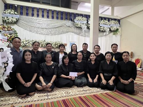 พช.ขอนแก่น เป็นเจ้าภาพสวดพระอภิธรรมศพ นายศักดิ์นรินทร์ แก้วนา บิดาของ นางสาววาสนา แก้วนา พัฒนาการอำเภอบ้านไผ่